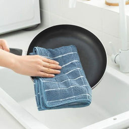 Салфетки для уборки из микрофибры 30x30 4 шт. клетка