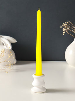 Набор свечей античных, 2.3×24.5 см, 5 ч, 55 г, 4 шт., жёлтый