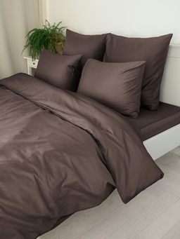 Пододеяльник сатин 175x210 коричневый сатин - Denastia фото 6