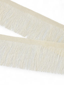 Бахрома одинарная, 6.5 см, 20 м±0.5, молочная