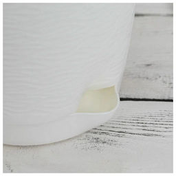 Кашпо Блюз (1,5л) Цв. Белый (Арт. КШ-8681) - Вмс фото 3