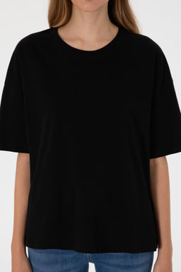 Kad_n Siyah Oversize Bisiklet Yaka Ti__rt Sepette S_rpriz _ndirim - U.s. polo assn фото 7