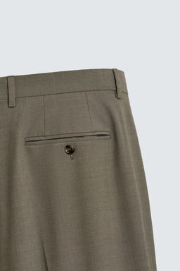 PANTAL?N REGULAR FIT TRAJE / Verde - Zara фото 8
