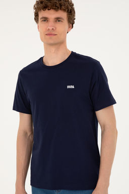 Футболка мужская U.S. Polo Assn. тёмно-синяя хлопок  фото 3