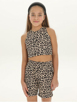 Костюм "Джамп" детский Леопард Коричневый