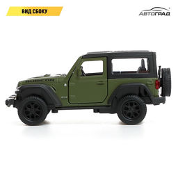 Машина металлическая JEEP WRANGLER, 1:32, инерция, цвет матовый зелёный - Автоград фото 4