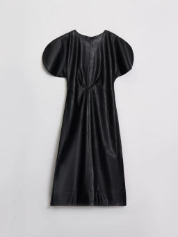 Платье миди из искусственной кожи / Zarina