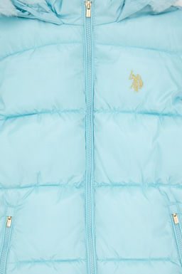 Водно-зеленое пальто для девочки Неожиданная скидка в корзине - U.s. polo assn фото 4