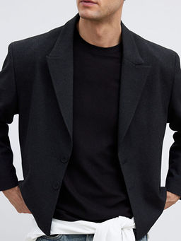 Standart Kal?p Erkek Blazer Ceket