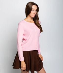 Кардиган #КТ9035 (3), розовый