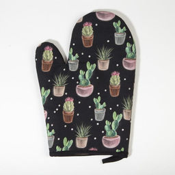 Набор кухонный Этель «Succulents» варежка-прихватка 20×27 см, прихватка 19×19 см, 100% хлопок