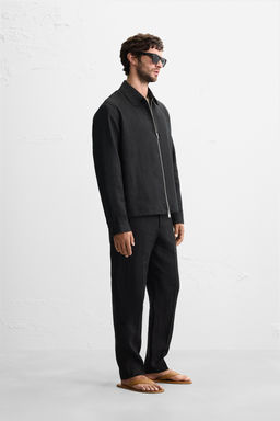 100% LINEN OVERSHIRT - Zara фото 5