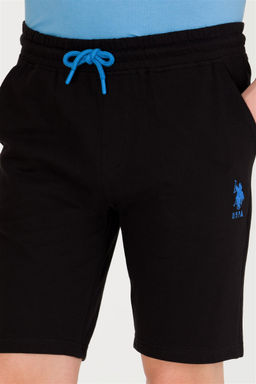Мужские черные трикотажные шорты - U.s. polo assn фото 6