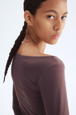 Top con escote barco - H&m фото 5