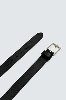 TOPSTITCHED LEATHER BELT - Zara фото 4