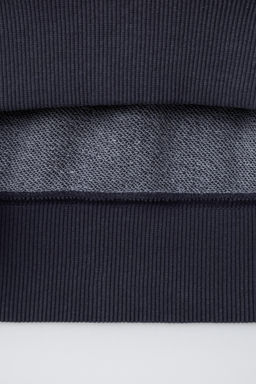 SWEATSHIRT WITH CONTRAST NECK AND CUT-OUTS - Zara фото 12