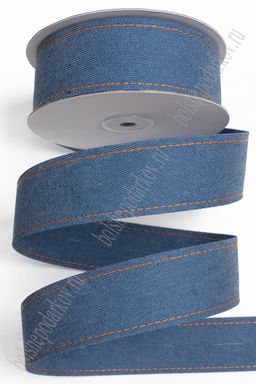 Лента джинсовая 4 см*10 ярд (SF-7274) синий