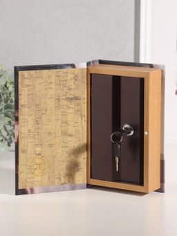 Шкатулка книга - сейф «Мегаполис. Девушка. Настроение» дерево, искусственная кожа, 21×13×5 см