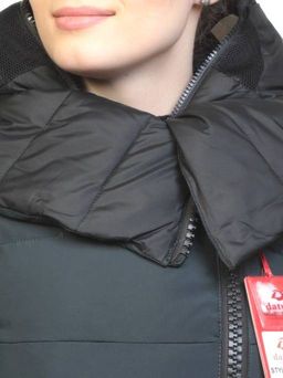 16010 DK. GREEN Пальто женское зимнее (200 гр. холлофайбер)