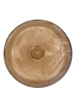 Кашпо для цветов «Микрит», 3.7 л, d=22 см, h=20 см, со вставкой, пластиковое, бежевое