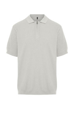 TRENDYOL MAN Tas Regular Fit Ajurlu Fermuarl? Triko Polo Yaka T-Shirt TMNSS24PO00001 - Trendyolmilla фото 7