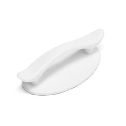 Цена за 2 шт. Ручка мебельная самоклеющаяся CAPPIO, L=95 мм, пластик, цвет белый