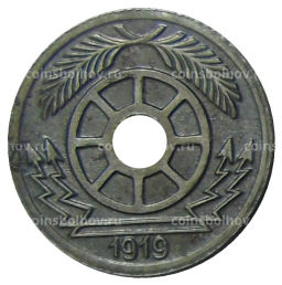 20 пфеннигов 1919 года Германия Транспортный нотгельд  Крефельд