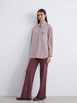 ?izgili Oversize Poplin Kad?n G?mlek Tunik