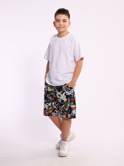 Шорты Федор синий граффити - Ладошки фото 3