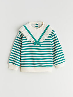 Bisiklet Yaka K?z ?ocuk Sweatshirt ve Tayt