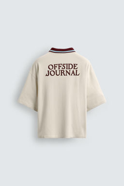 RETRO FOOTBALL PRINT POLO SHIRT - Zara фото 8