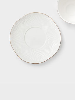 Чайная пара WY Empire, чашка 250 мл, блюдце d=10.4 см, фарфор, белая