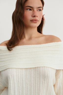 Джемпер из трикотажа с открытыми плечами - Mollis фото 2