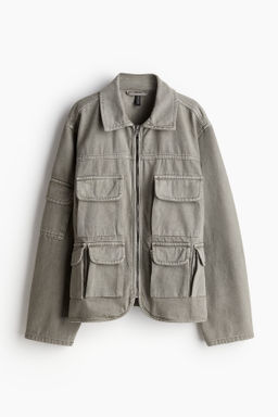 Chaqueta cargo en denim