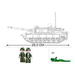 Конструктор Модельки Sluban «Боевой танк», 766 деталей