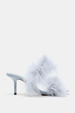 FEATHER HEELED SANDALS - Zara фото 11