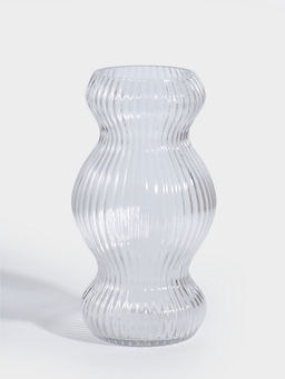 Ваза стекло настольная "Дуайт" 25х12,5 см, прозрачный