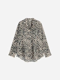 Camisa tipo popover en mezcla de lyocell