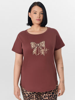 Комплект домашний женский коричневый - Mark formelle фото 3