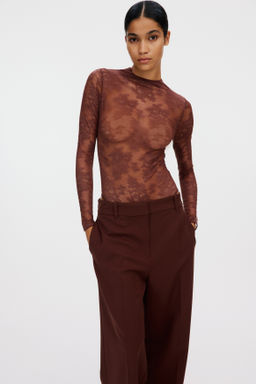 Body de manga larga en encaje - H&m фото 4