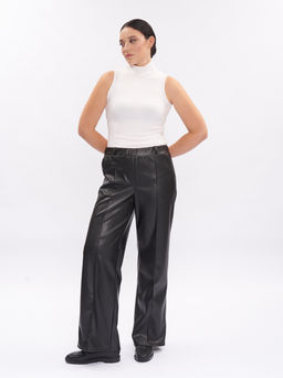Брюки из эко-кожи BB23009BLK01 - Артесса фото 6