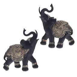Фигурка декоративная Слон, L18 W10 H21 см, 2в.