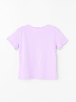 Bisiklet Yaka K?sa Kollu Basic K?z Bebek Ti??rt