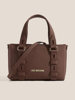 Женский тоут LOVE MOSCHINO BUCKLED UP Артикул 4561235, темно-коричневый