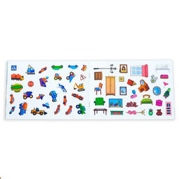 100 наклеек Мой город и дом, 12 стр. - Буква-ленд фото 3