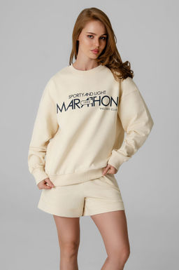 Арт. 2534 Костюм женский с шортами 42-48 (4 шт) Цвет:молочный