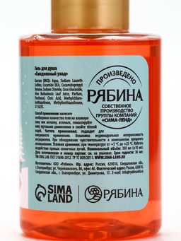 Цена за 2 шт. Гель для душа, аромат ягодного сорбета, 100 мл, URAL LAB