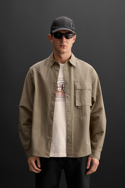 TECHNICAL OVERSHIRT WITH POCKET - Zara фото 2