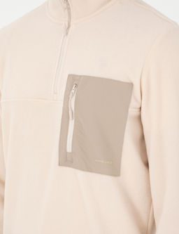 Bej Regular Fit Yar_m Fermuarl_ Polar Sweatshirt - Pierre cardin фото 7