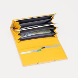 Кошелёк на магнитах, цвет жёлтый - Simaland фото 4